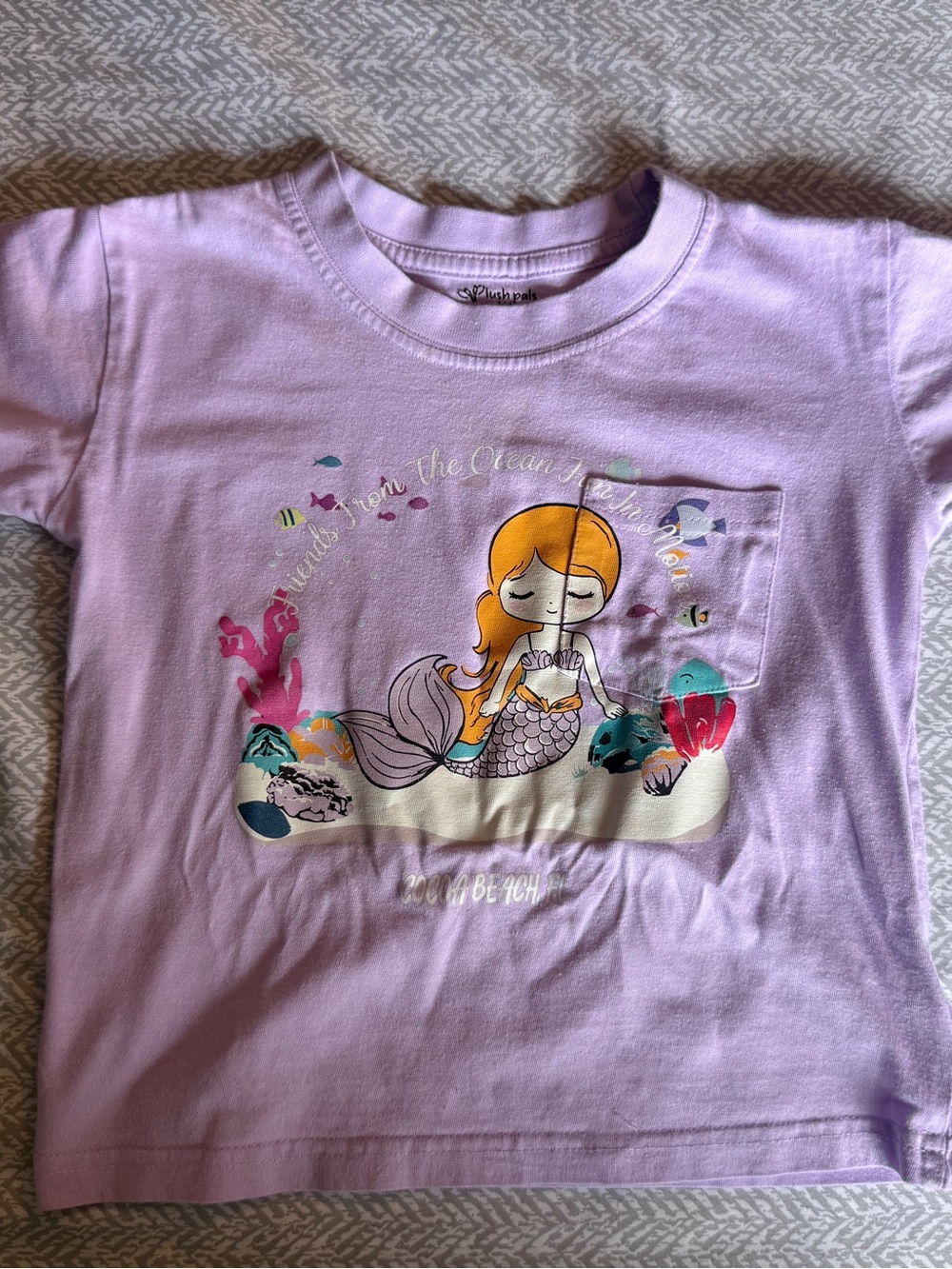 Plush Pals Kids Toddler Girls Size 4T Mermaid T-Shirt | Cocoa Beach